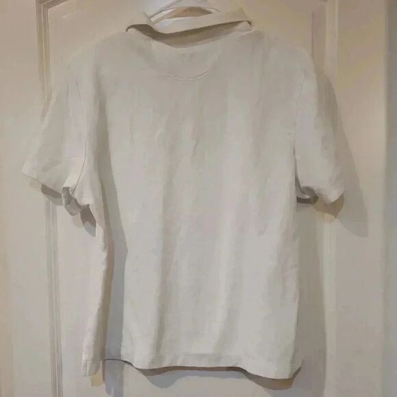 𝅺Greg Norman Men's White Short Sleeve Polo Shirt - Picture 9 of 9